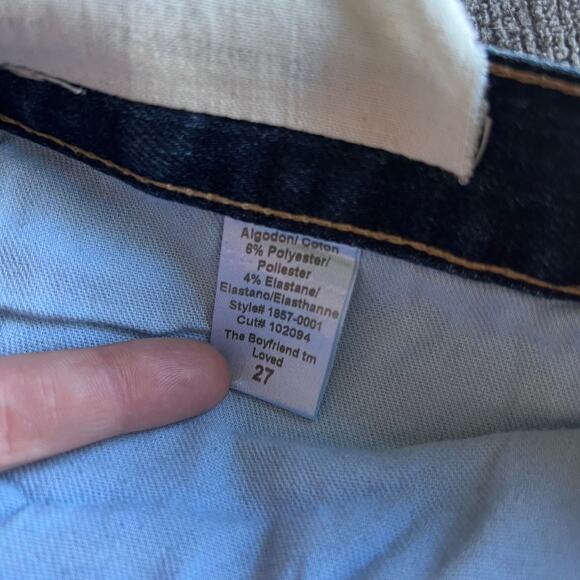 Current/Elliott The Boyfriend Loved Jeans 27 Dark Wash Relaxed Fit Made in USA - Picture 9 of 9